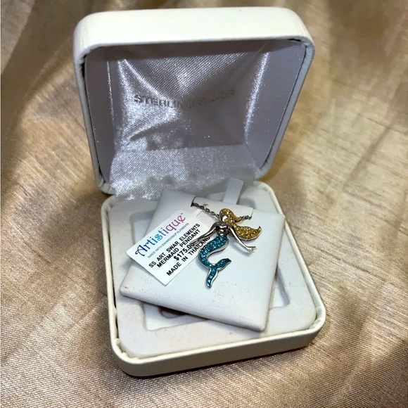 artistique Jewelry - Artistique sterling silver Swarovski elements mermaid necklace nwt